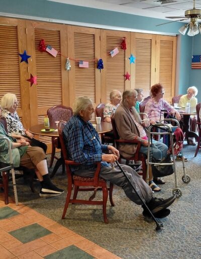 Residents at St. Mary's Villa